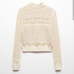 Mango Crochet sweater